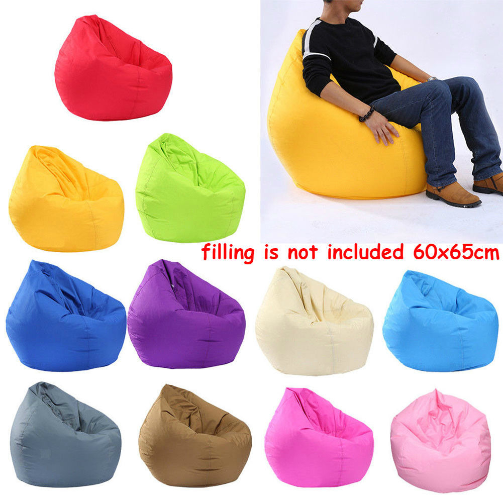 1Pc Bean Bag Cover Large Big Arm Chair Garden Outdoor Gamer Gaming Kids Beanbag Cushion Cover Without Filling-image-489513350