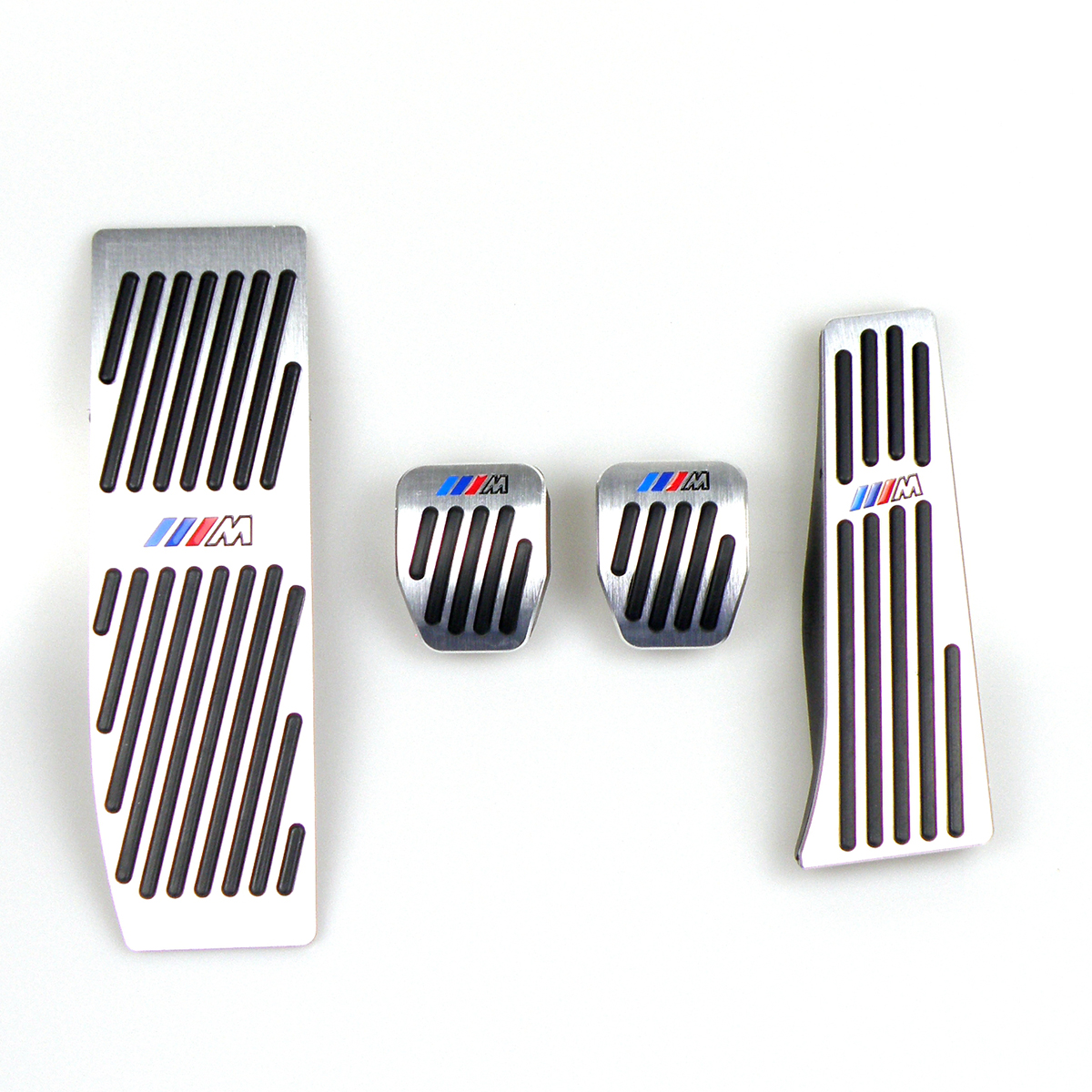 No Drill Pedals For BMW 1 3 Series E46 E90 E91 E92 E93 E87 E88 Aluminum Clutch Gas Brake Footrest Pedal LHD MT With M logo