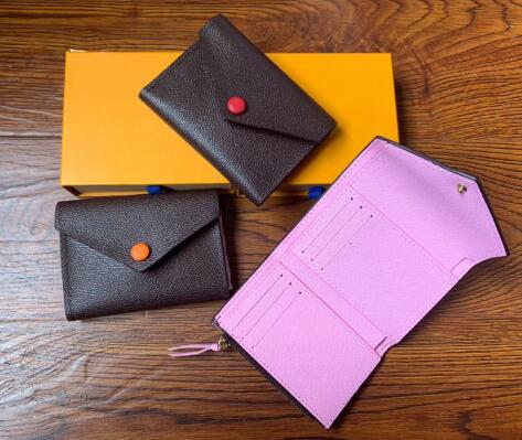 

New designer button women short wallets female fashion zero purse European style lady casual clutchs, Red