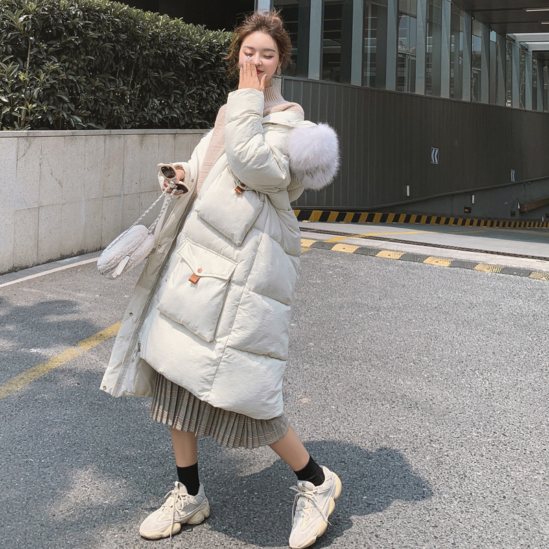 

Down Woman Back Season Special Selling Cotton-padded Clothes Loose Coat 2019 Tide Winter Clothes Cotton-padded Jacket Easy Ins, Black