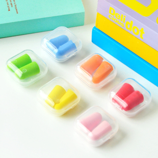 

Dropshipping Foam Sponge Earplugs Great for travelling sleeping reduce noise bullet shape Ear plug randomly color gift 100 pairs