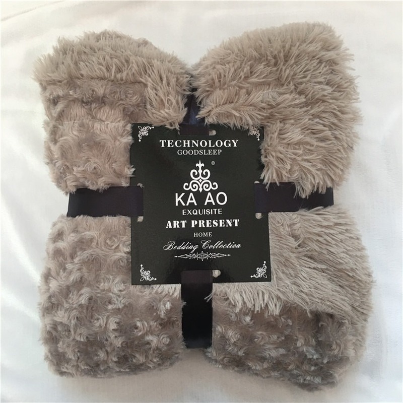 

Double Layer Super Soft Long Plush Blanket With Zipper PV Plush Nap Blankets for Sofa Bed Comfortable Bedspread Warm Bedding