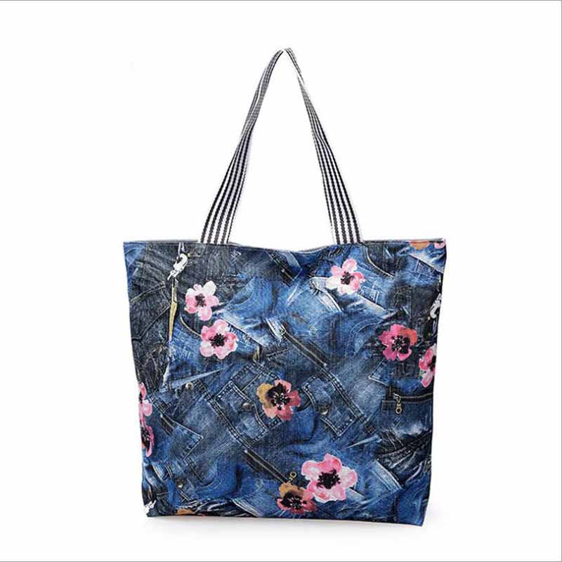 

Free Shopping Handbag High Quality Women Girls Canvas Large Striped Summer Shoulder Tote Beach Bag Colored Stripes, As shown