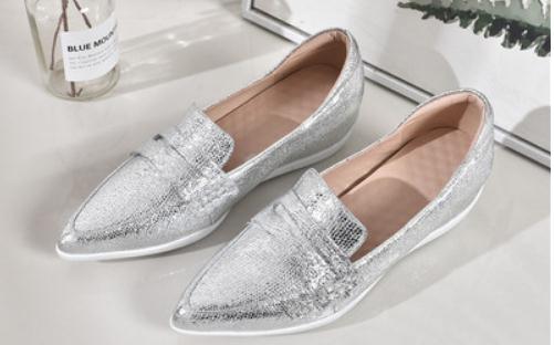 

2019 Women's shoes in Spring and Autumn with New style Slope heel pointed end waterproof table@29, Black