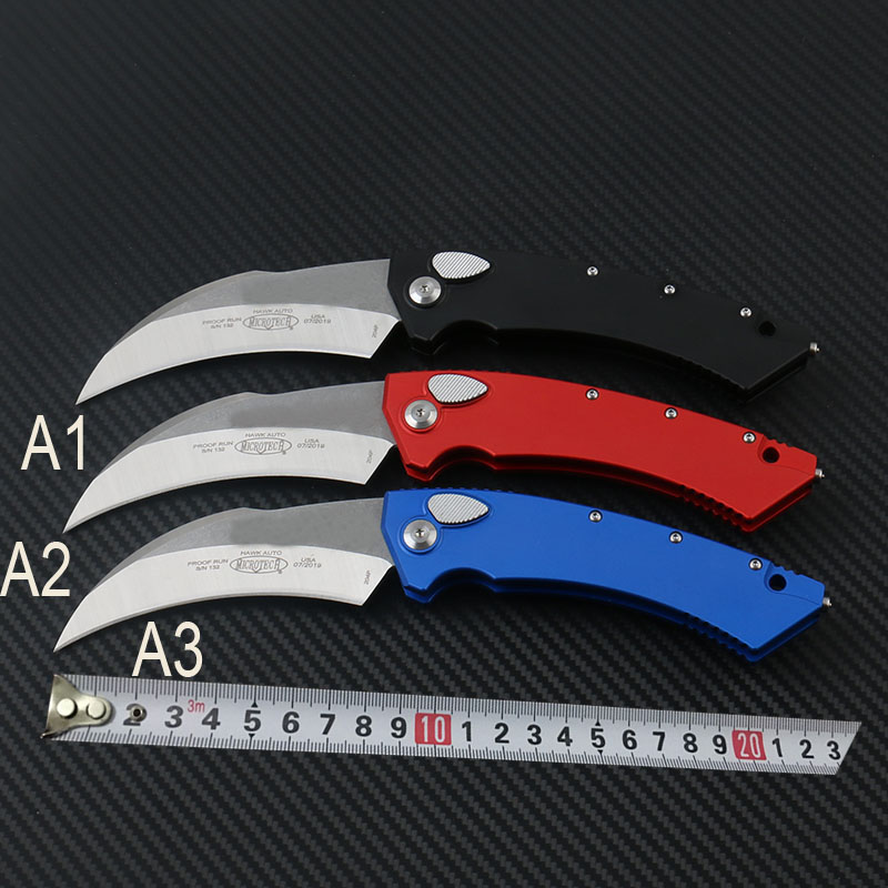 

MIcRO Automatic Karambit knife Hawk Auto Claw Knife Proof MT TECH 166-1T STONEWASH BLADE 6061-T6 Aluminum handle tactical A07 knives