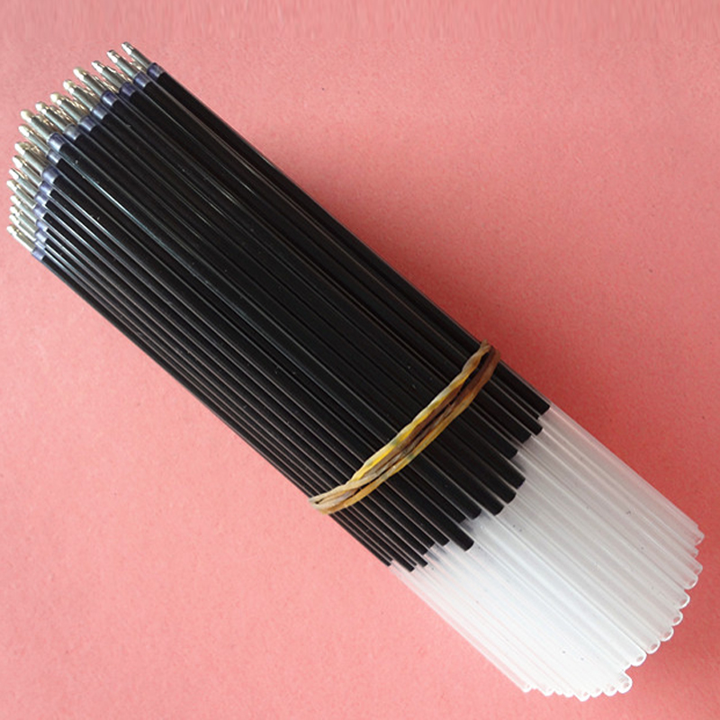 

Black/Blue Ink 100pcs/Lot Ballpoint Pen Refills 0.7mm Refill Stationery School Office Writing Pens Supplies Pens Refills, As pic