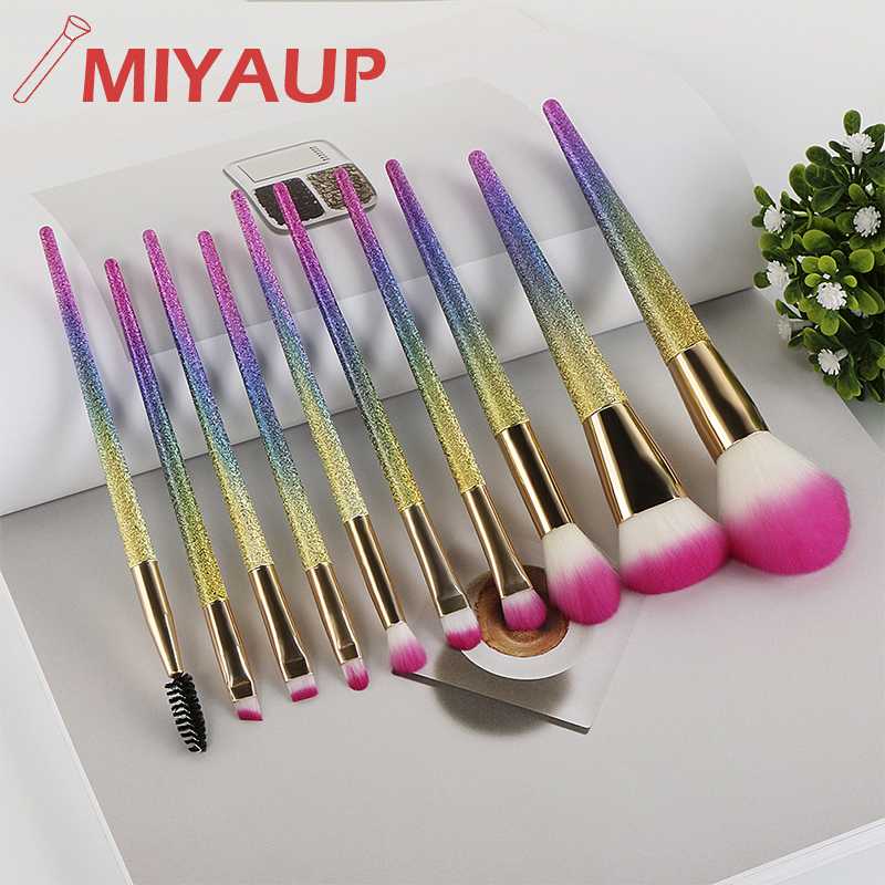 

Miyaup UK hot sale women beauty brush set shining new design makeup brush set