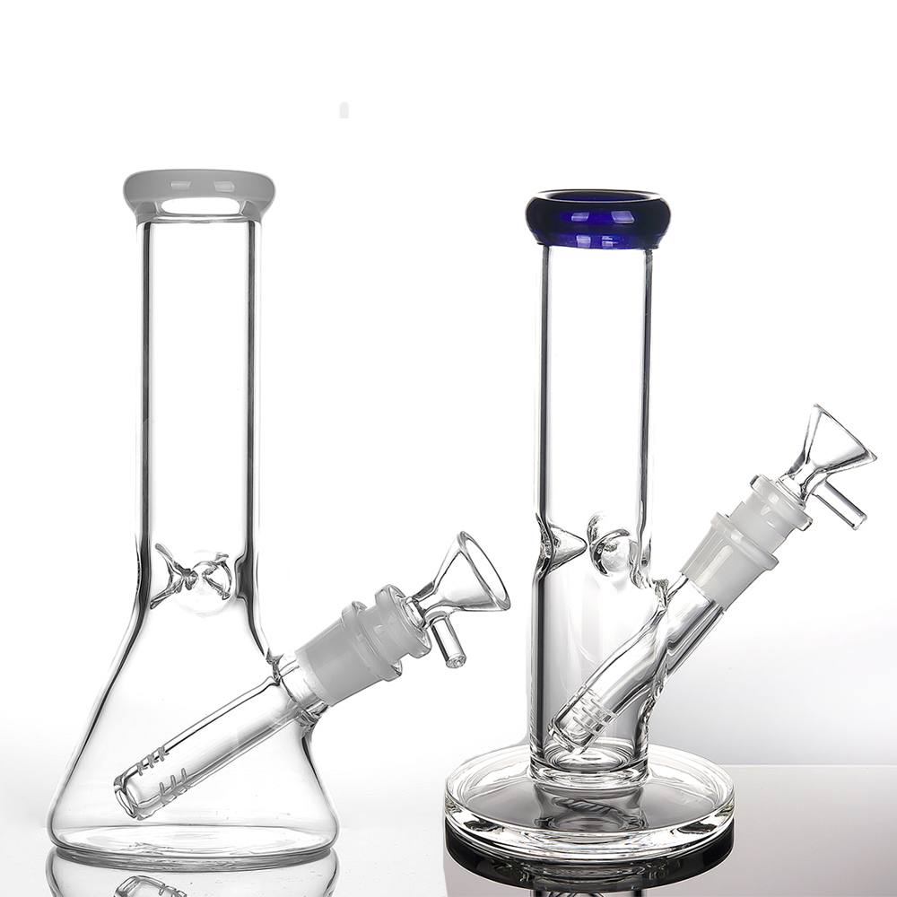 

Glass Bong Water Pipes 8"Smoking Accessories Hookahs Tall Banger Hanger Nail Bongs Dab Rigs Oil Rig Hookah beaker 967
