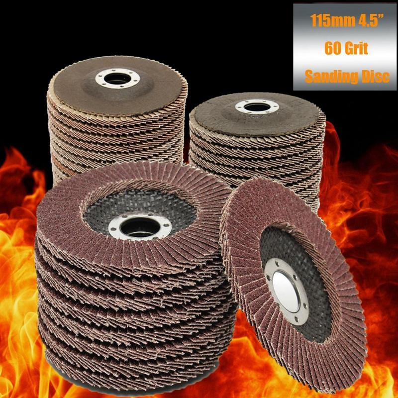 

10pcs Professional Flap Discs 115mm 4.5 Sanding Discs 40/60/80/120 Grit Grinding Wheels Blades for Angle Grinder