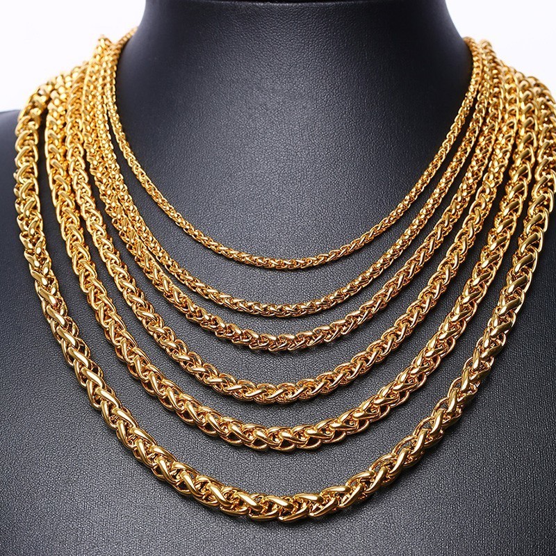 Argent sterling 20/" Spiga Collier blé Corde Chaîne Pure 925 Italie Nouvelle Wholesale