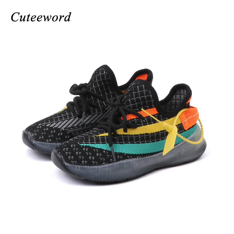 

Brand Kids Shoes Breathable Boys Girls Sport Shoes Spring Autumn New Children Casual Sneakers Running Toddler Sneakers, Black