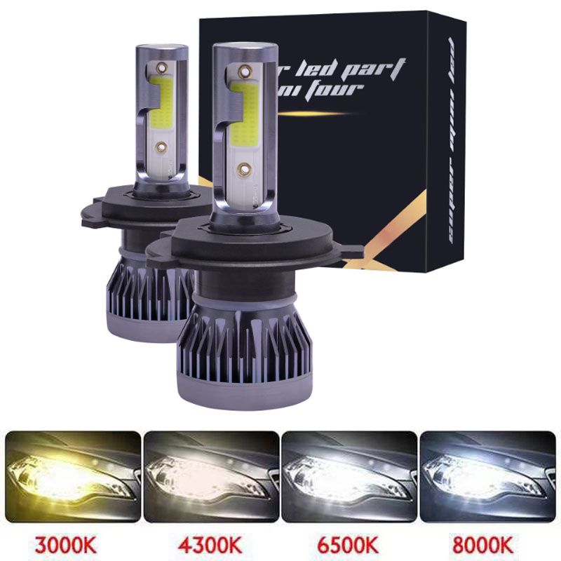 

2PCS Mini Auto Bulbs LED H7 H4 H11 H1 H8 H9 9005 HB3 9006 HB4 9012 LED Lamp Car Headlights Fog Lights 72W 12000LM 12V 24V