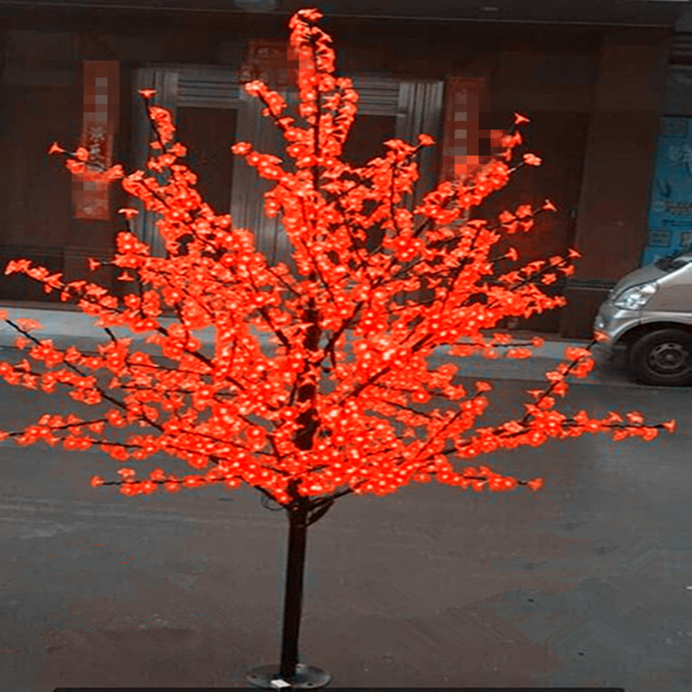 

LED Artificial Cherry Blossom Tree Light Christmas Light 864pcs LED Bulbs 1.8m 6.5ft Height 110 220VAC Rainproof Outdoor Use Free Shipping