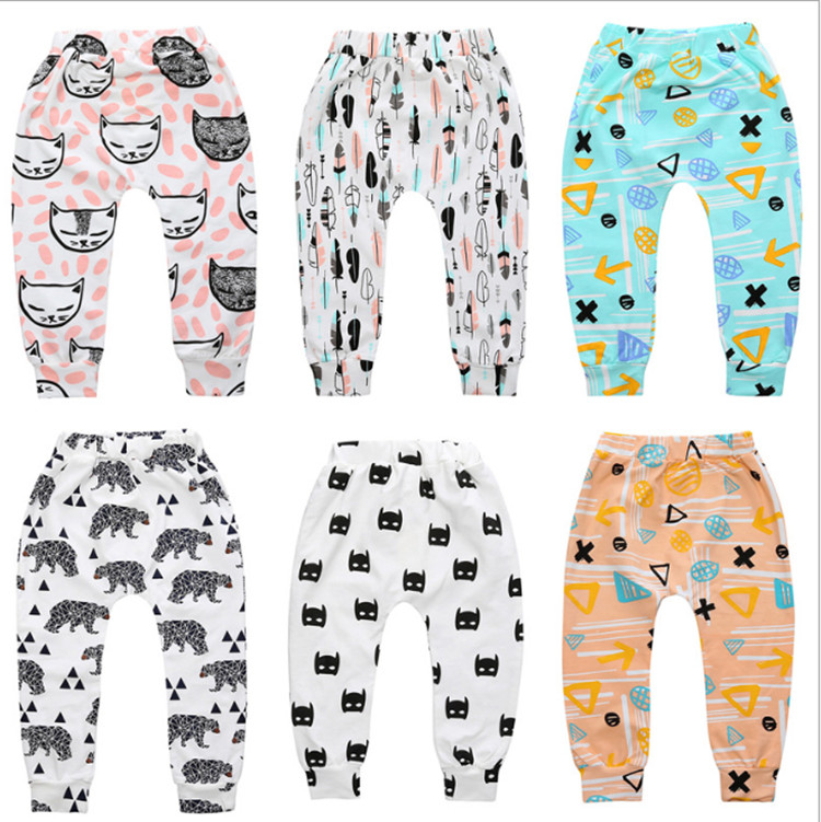 1-6Y Bébé Garçons Filles Harem Pantalon Enfant Bas Jogging Survêtement Élastique Pantalon
