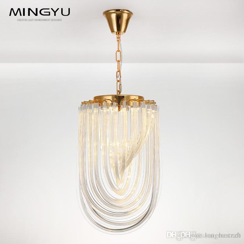 Simple Design Luxury Clear Crystal Glass Chandeliers and Pendant Lamps for Living Room Dining Room Bedroom Bar E14 Light Source-image-524996618