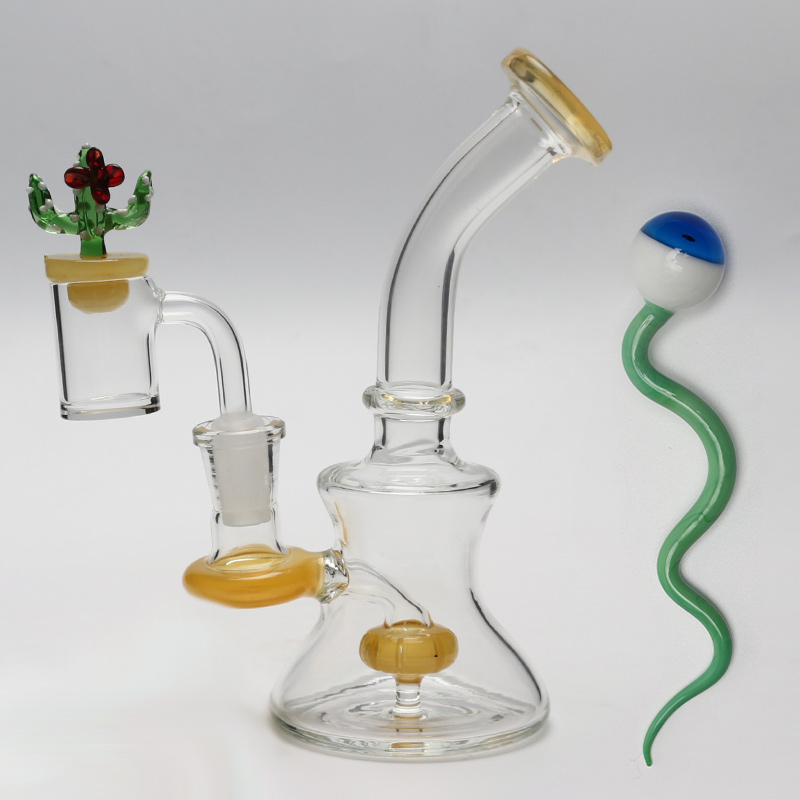

Glass Beaker Bong Smoking Pipe wax Oil Dab Rig Glass Bong Water Pipes quartz banger bowl carb Cap Bongs Heady small bubbler Hookahs