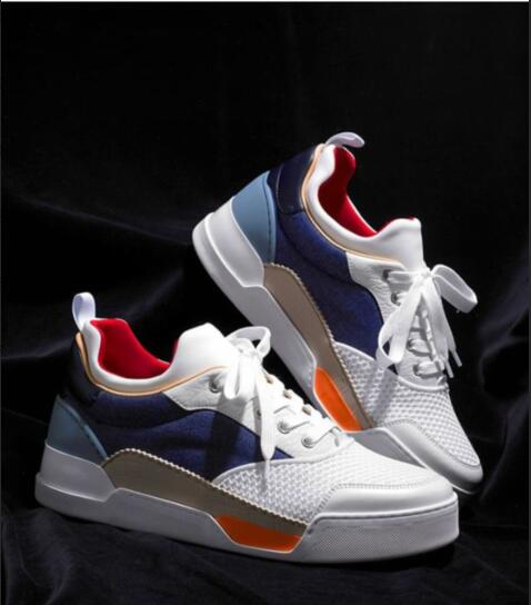 

Cheap Designer Low top Aurelien Sneakers Flats Superior Quality Trainer Fashion Men Brands Red Bottom Sneakers Perfect Casual Walking Shoes, Men size 38-46
