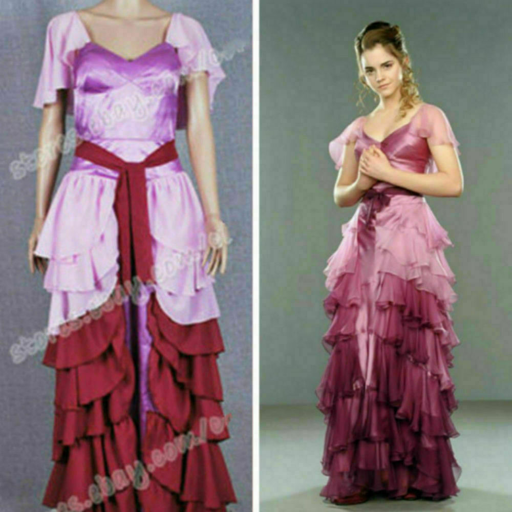 

NEW Hermione Granger Yule Ball Dress Halloween cosplay costume