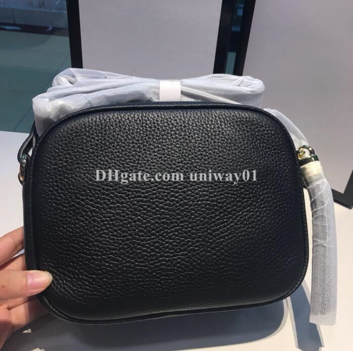

High Quality Genuine Leather Women Bag Purse serial number code shoulder bag woman messenger bag, Black