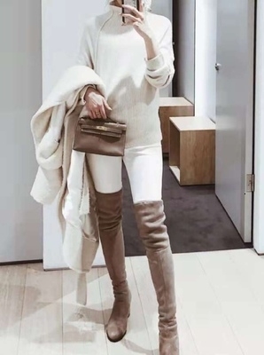 Compre Mujer Suéter De Cachemira De Punto De Lana 2018 Mujeres Suéter  Sólido Otoño Invierno Suéter Grueso Tricot Jersey Puente Tire Femme  Encabeza V191130 A 22 € Del Huafei06 | Es.Dhgate.Com