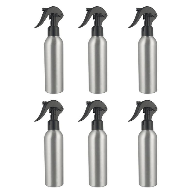 

6Pcs 250Ml Aluminum Spray Bottle Portable Mini Perfume Bottles Empty Refillable Cosmetic Sprayer Atomizer