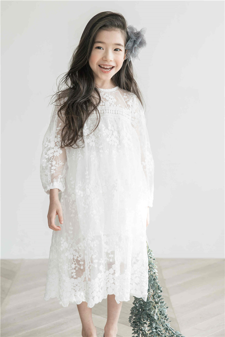 girls white dress size 14
