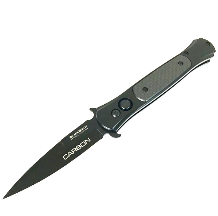 

Wholesale SOG carbon fiber handle camping automatic knife black pocket knife quick opening powerful camping cutting tool With nylon sleeve