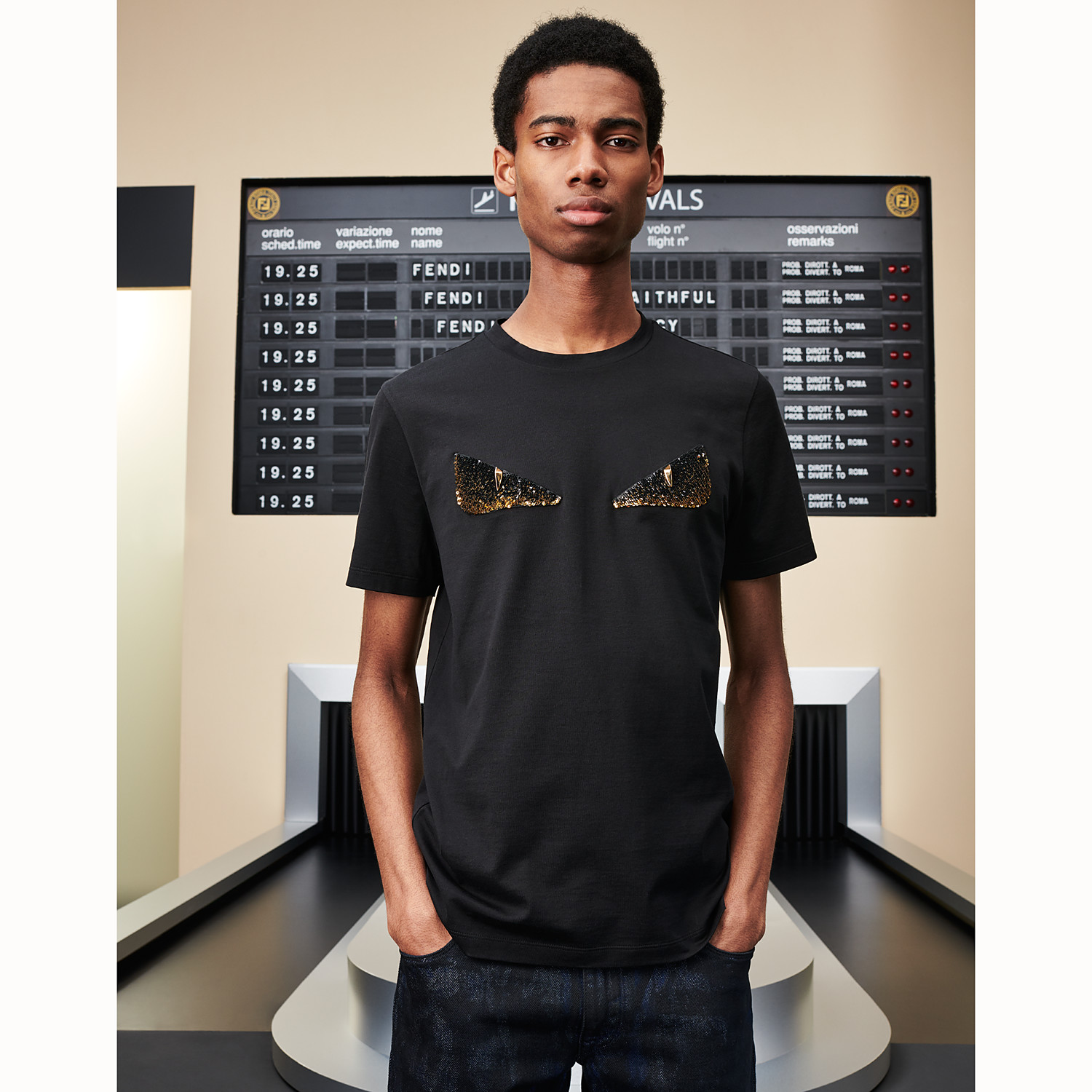 

New Mens Designer T shirt Luxury ROMA fashion Tshirts Summer Women Bag Bugs Eye Pattern T-shirt Male Top Quality 100% Cotton Tees KL703163, White;black