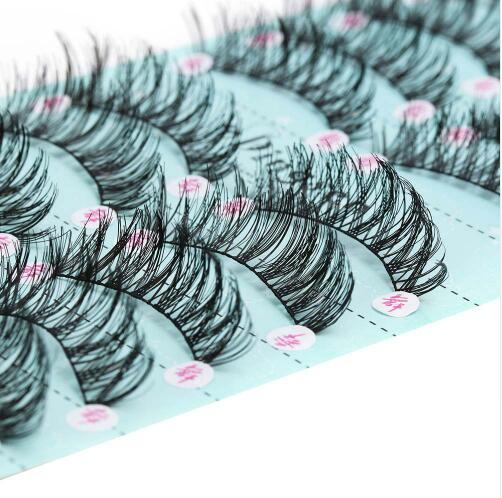 

100 Pairs/Set Makeup 3D False Eyelashes Gorgeous Soft Long Cross Eye Lashes Fake Lashes Extension Make up Beauty Tools