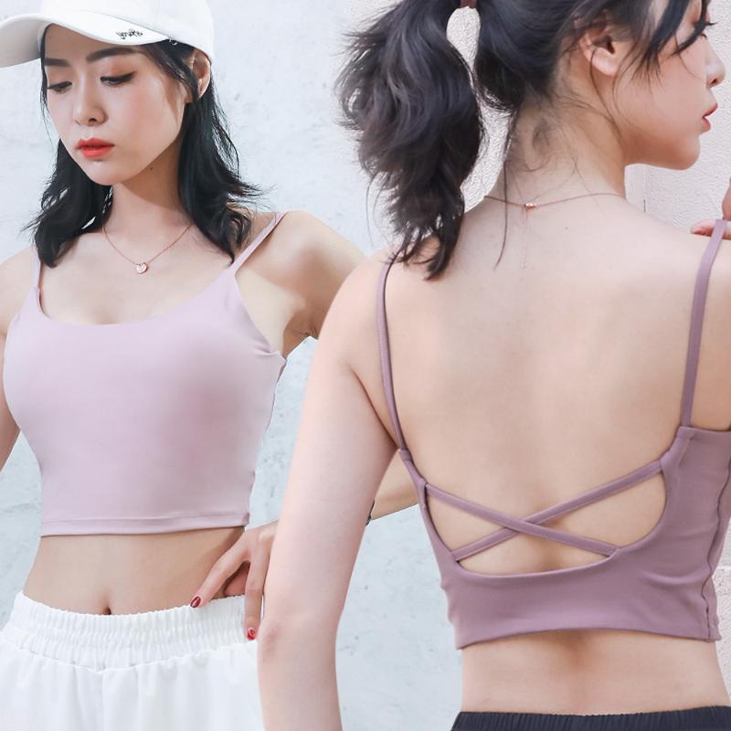 

Women Push Up Seamless Sports Bra Female Workout Sport Top Crop High Impact Fitness Wear For Yoga Gym Brassiere Tank Sportswear, Black