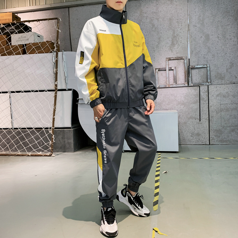 

Men Casual Jogging Tracksuit Sport Suit Mens Fashion Set Hip Hop Tracksuit Men Clothes Work Man Functional Clothing New II50NSTZ, Style1