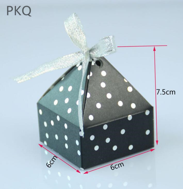 

50pcs Gold Bronzing dot Souvenir Gift Boxes Small Cardboard Box Paper Gift Box Packaging Event Party Favor