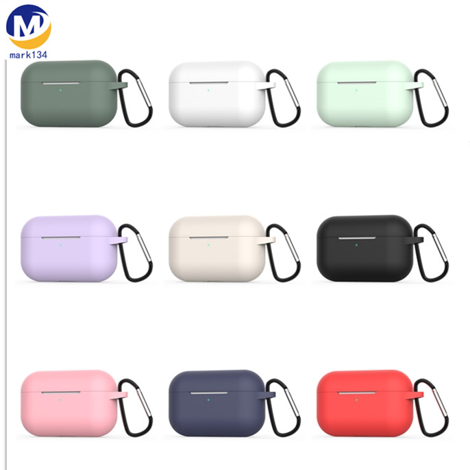 

1pcs For AirPods Pro Case 2019 Soft TPU Silicone Wireless Bluetooth Headphones Protective Cover For Air Pods Pro Case With Hook