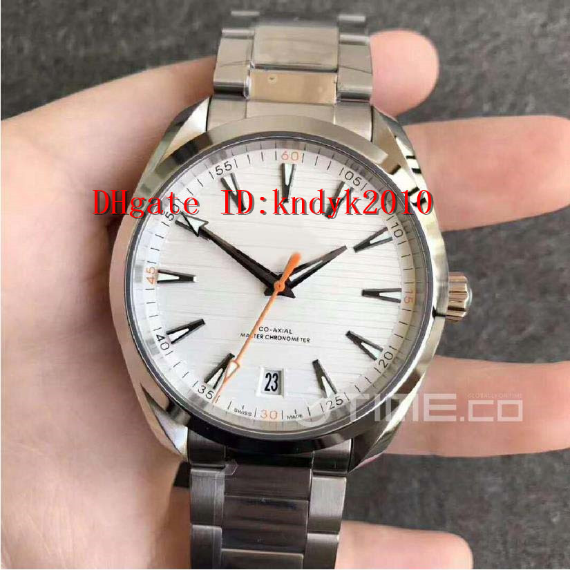 

New Aqua Terra 220.10.41.21.02.001 150M Stainless Steel Case VSF Edition White Horizontal Teak Dial 8900 Sapphire crystal Wristwatches