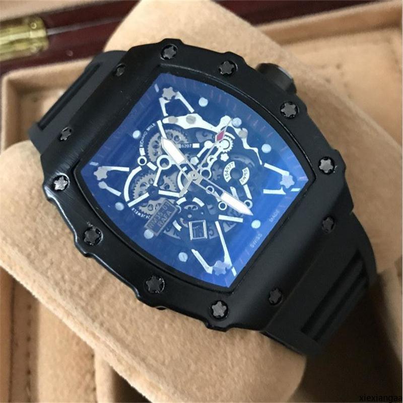 

xiexiangaa Luxury Mens Quartz watch Wholesale 2020 Luxury Fashion Skeleton watches Men or Women Skull sport Quartz watch xiexiangaa, Slivery;brown