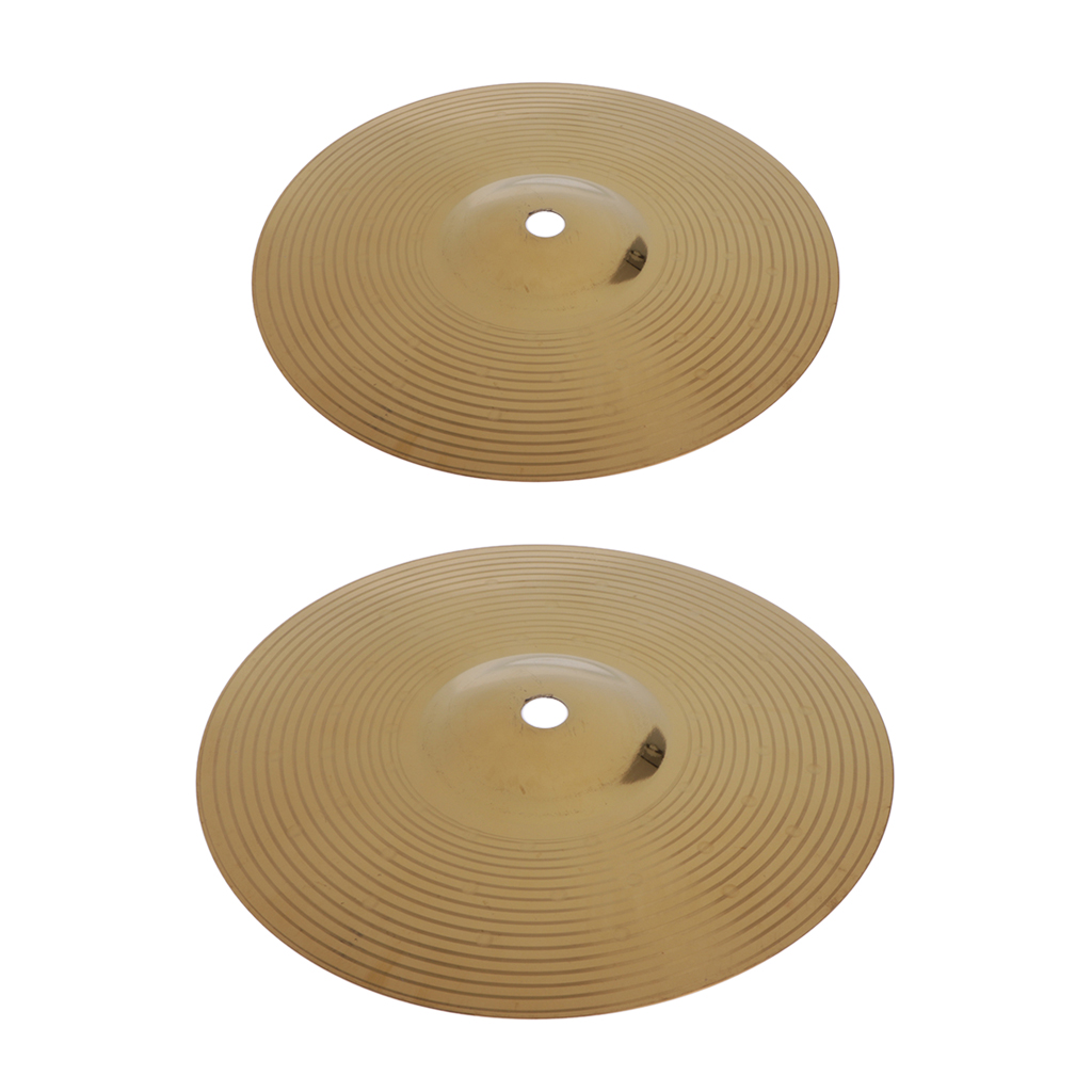 

2Pcs Cymbal Splash Brass 8inch 10inch Cymbal Hi-Hat For Battery