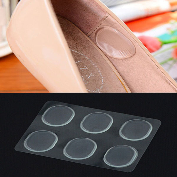 6Pcs Silicone Insoles Insert Anti Slip Gel Pads Forefoot Protector For Heels BCH 