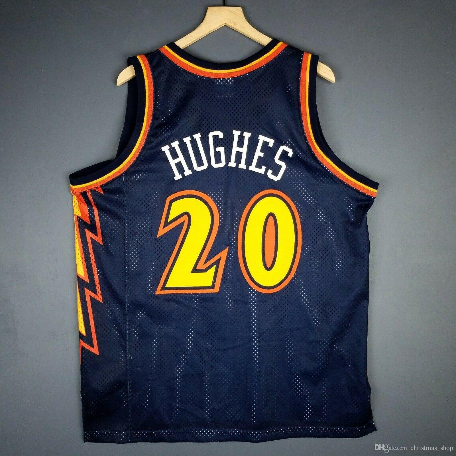 

100% Stitched Larry Hughes Jersey Mens Wholesale Jersey Mens Vest Size XS-6XL Stitched basketball Jerseys Ncaa, As pic
