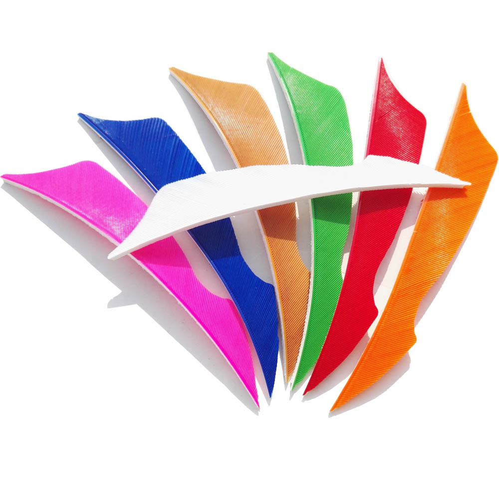36pcs Tiro con LArco Freccia Fletching Piume in Gomma Fletching Accessorio Fai da Te per Arco Compound Tiro con LArco Freccia Piuma