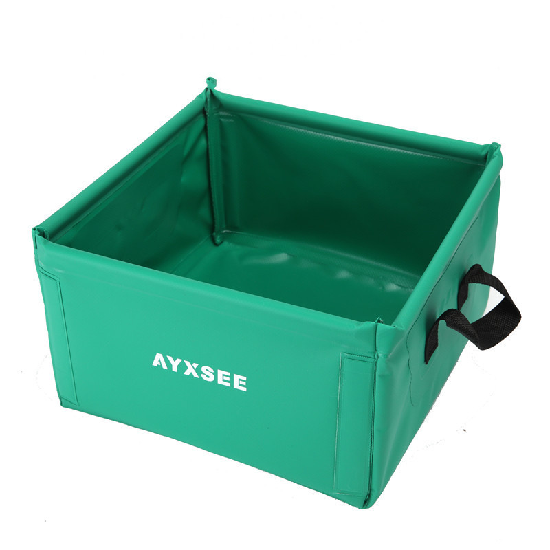 

Folding Wash Basin 15L Large Capacity Collapsible Water Bucket Portable Folding Bucket For Camping Hiking Travel Picnic, Green