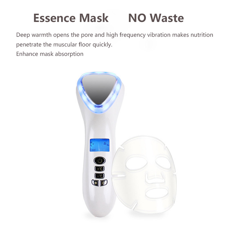 Ultrasonic Cryotherapy Hot Cold Hammer Face Lifting LED Light Photon Facial Massager Skin Care Wrinkle Remover machine