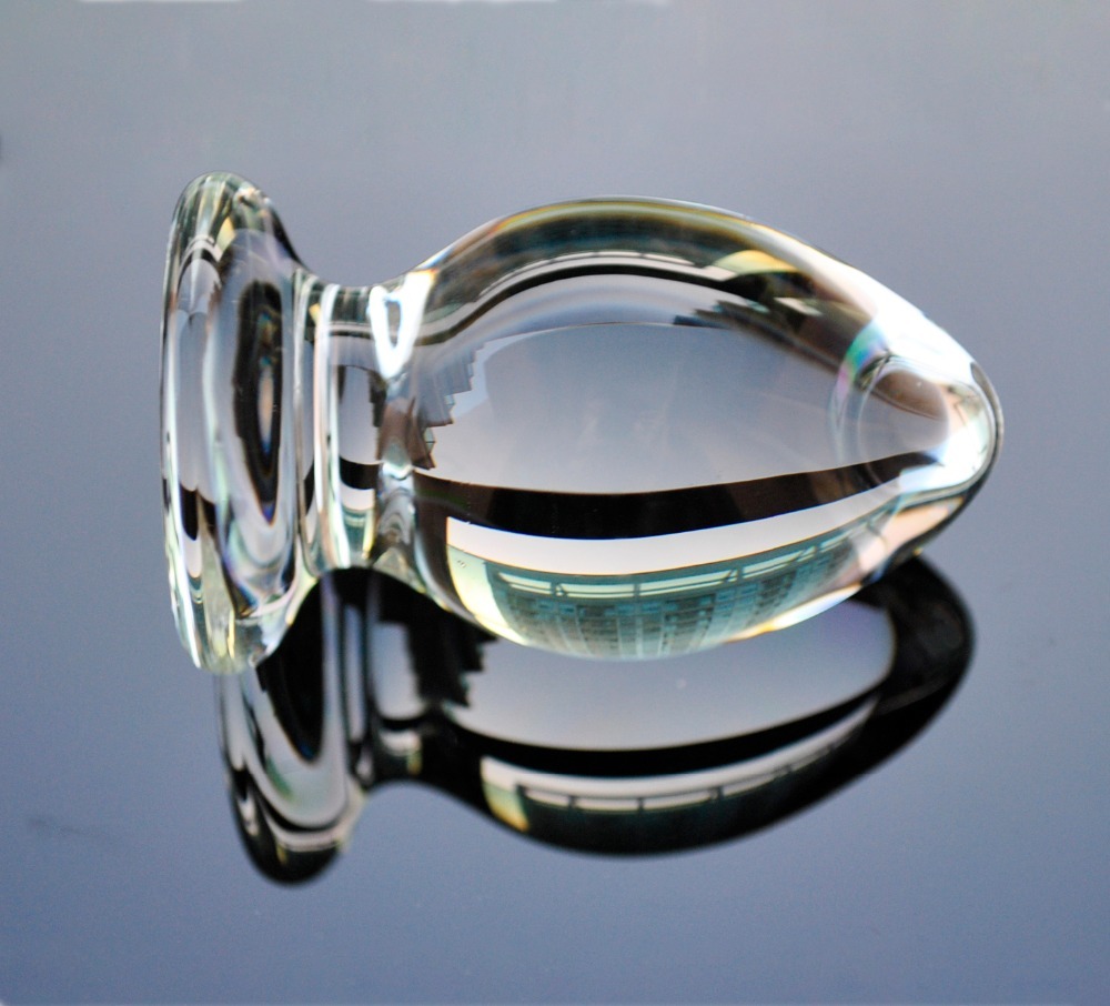 Анальная пробка из стекла Glas, нежно-розовый GLAS-157 - Glas - Анальные пробки - Купить