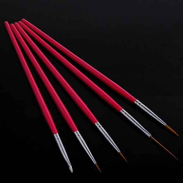 

5 Rose Design Pen Painting & Dotting Tool Nail Art Set Nail Art Pen Brush