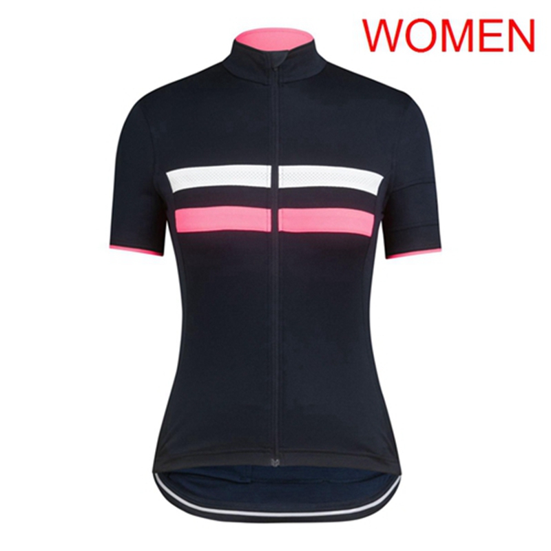 

RAPHA Team women cycling jersey 2021 MTB bike clothing bicycle maillot girls summer breathable racing tops sports uniform Y051701, Black