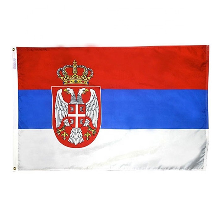 

Serbian Flag 3x5FT 150x90cm Polyester Printing Indoor Outdoor Hanging Hot Selling National Flag With Brass Grommets Free Shippin