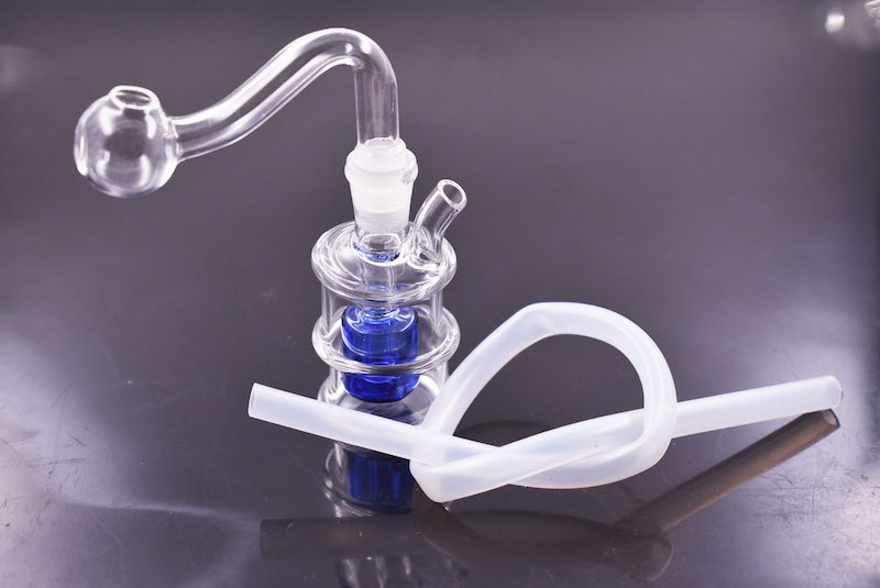Newest Mini glass Oil smoking water pipe Inline Perc Thick Glass Bong 10mm Female Joint Water Pipes-image-445516742