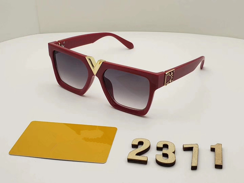 

HOT Men Women Fashion Brand Millionaire Sunglasses Black Oversized Square Frame Evidence Sunglasses quality WITH ORIGINAL BOXES polarized