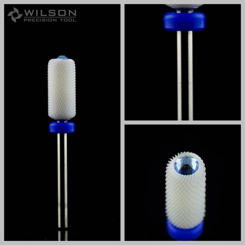 

Crystal Large Barrel Bit(R Cut) - Medium(6100374) - White Ceramic Nail Drill Bit