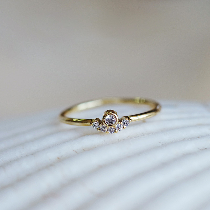 

Concise 14k The Stars Surround Starlight Ring Ring Accessories All Around Ring