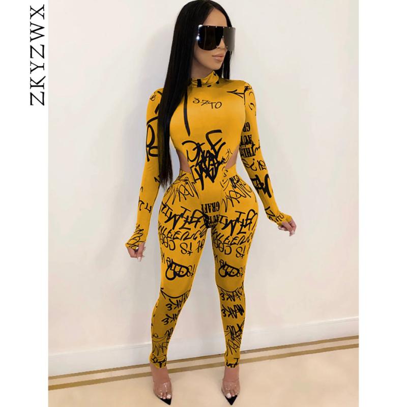 ZKYZWX Sexy 2 pièces ensemble femmes 2020 printemps vêtements barboteuses body haut pantalon survêtements ensembles assortis deux pièces Club ten